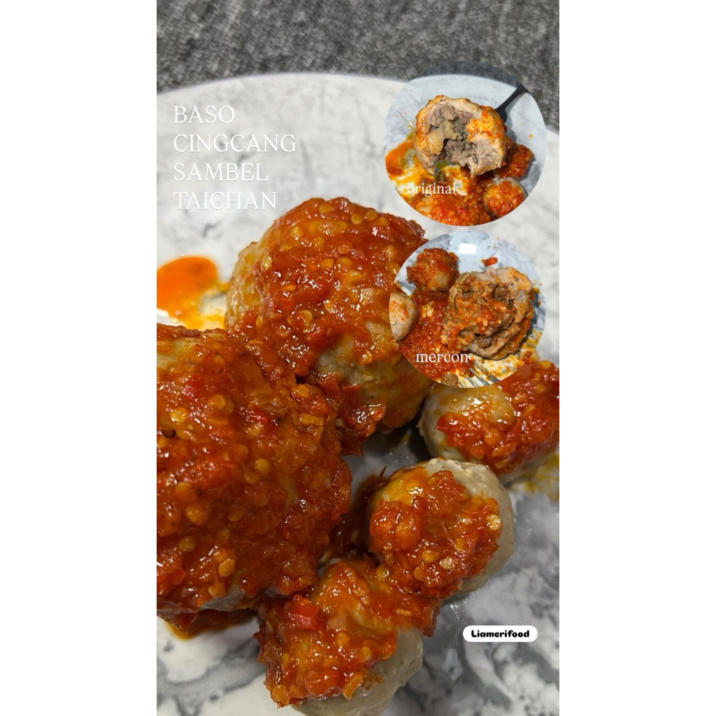 

Baso Cincang Sambel Taichan