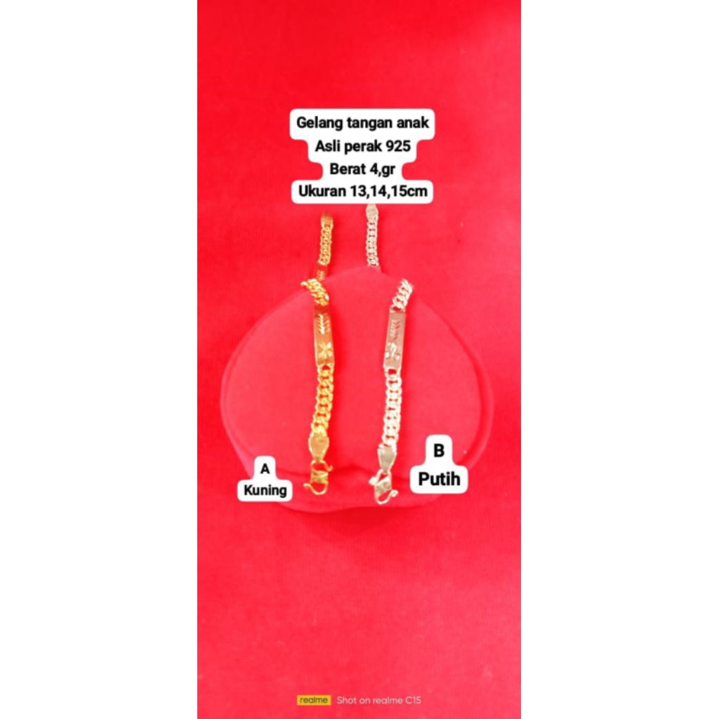 gelang Rante anak, asli ( perak 925 )