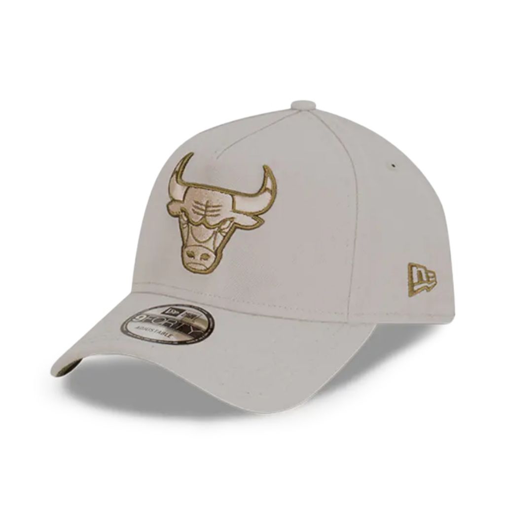 Topi New Era Cap Chicago Bulls Gray Olive Type A Frame 9Forty Adjustable Original