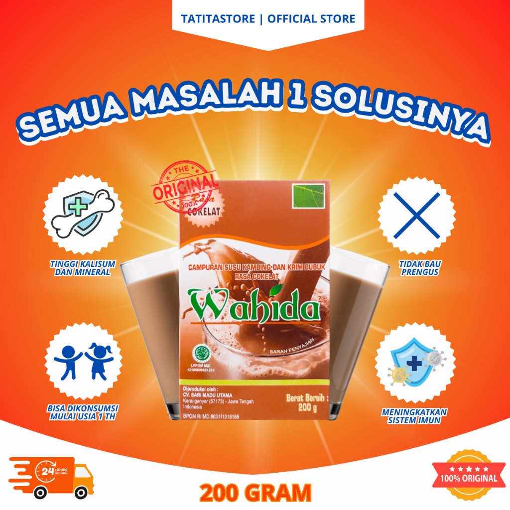 

Wahida Susu Kambing Etawa Bubuk 100 % Original