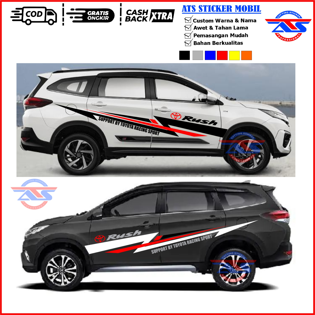 STICKER MOBIL AVANZA VELOZ AVANZA STICKER CUTTING MOBIL TOYOTA AVANZA VELOZ STRIPING
