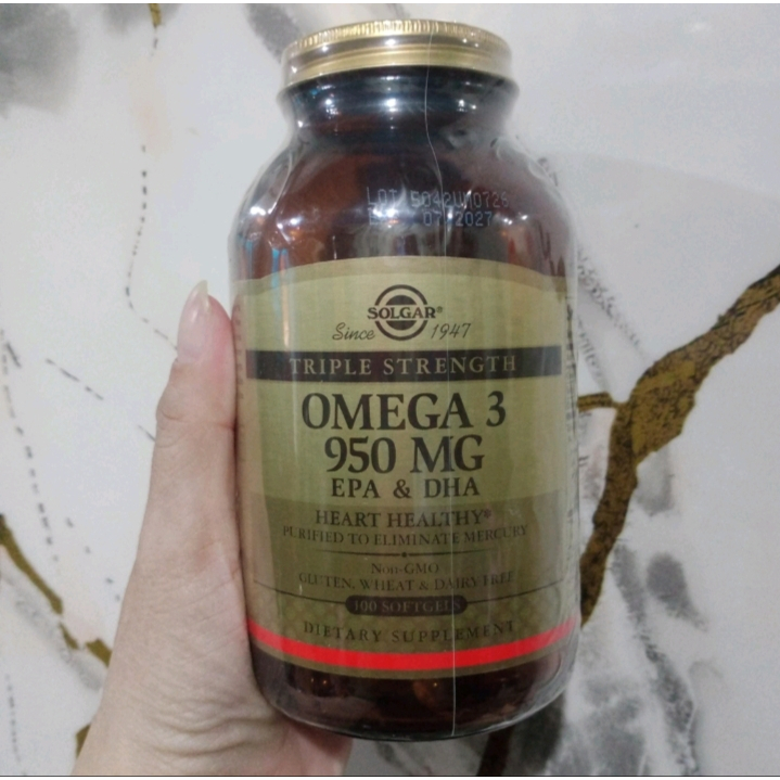 solgar omega 3 950 mg EPA & DHA 100.softgel
