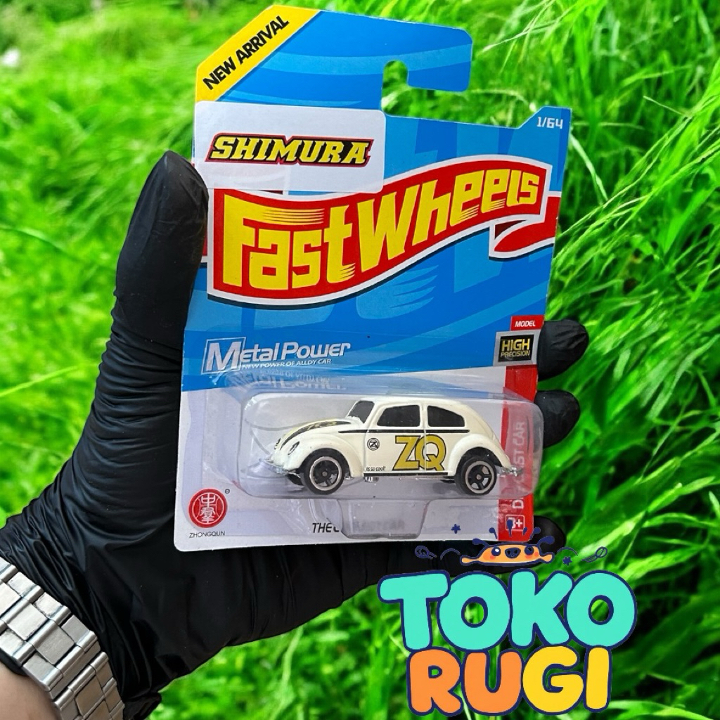 Mobil DieCast Fast Wheels Beetle VW Kodok Miniatur Mobil Vw Beetle Mobil Alloy besi