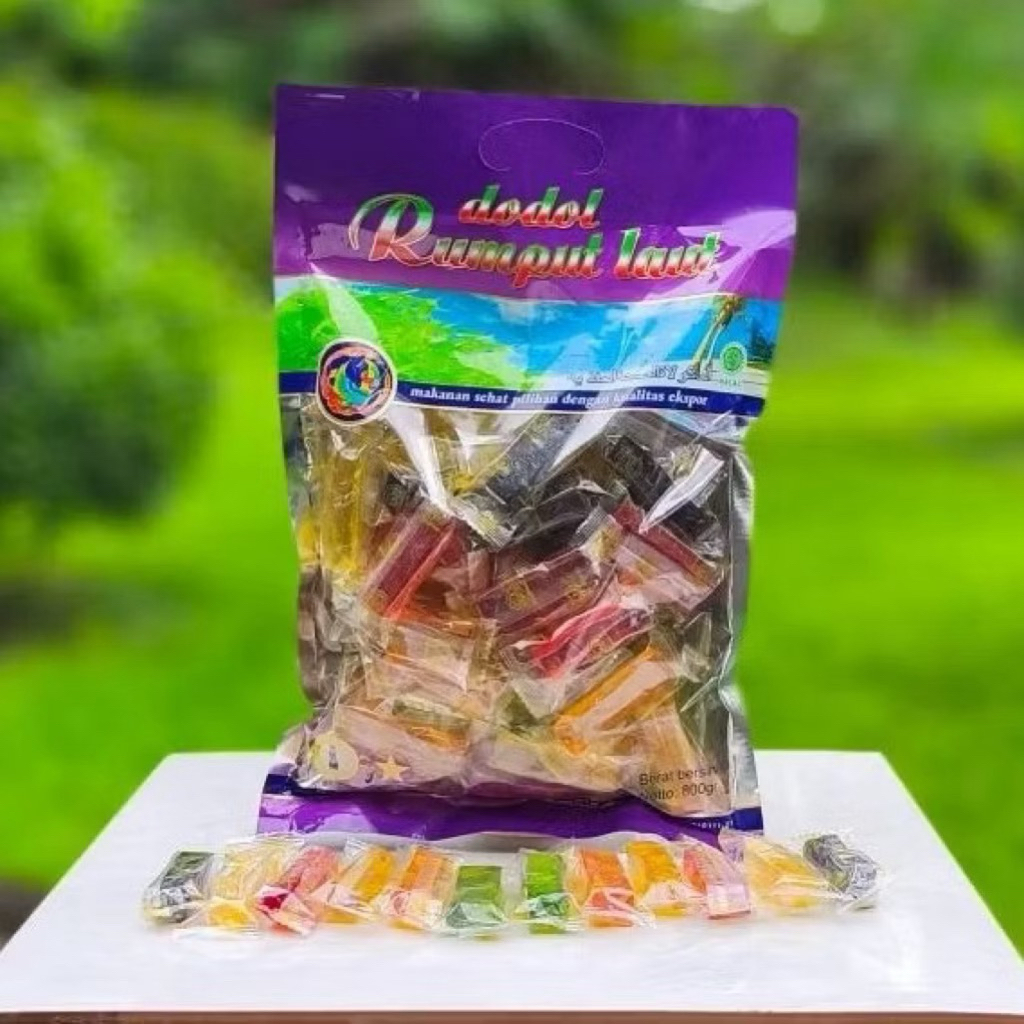 

HALAL READY Kinjo Jelly Dodol Rumput Laut Isian Jumbo 800gr / Kinjo Dodol / Kinjo Jelly / Kinjo Dodol Rumput Laut Oleh Oleh Khas Lombok / manisan