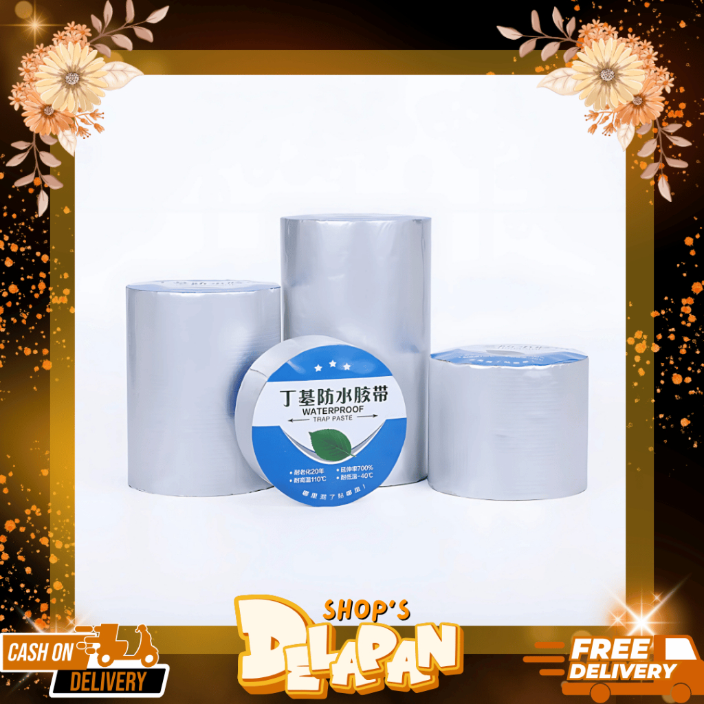 DELAPANSHOP Lakban Anti Bocor Aluminium Foil  / Lakban Silver / Lakban Anti Bocor / Lem Anti Air Alu