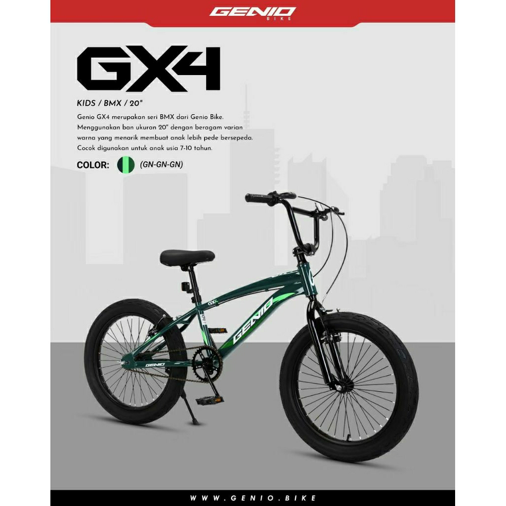 Sepeda BMX 20 inch Merk Genio GX4