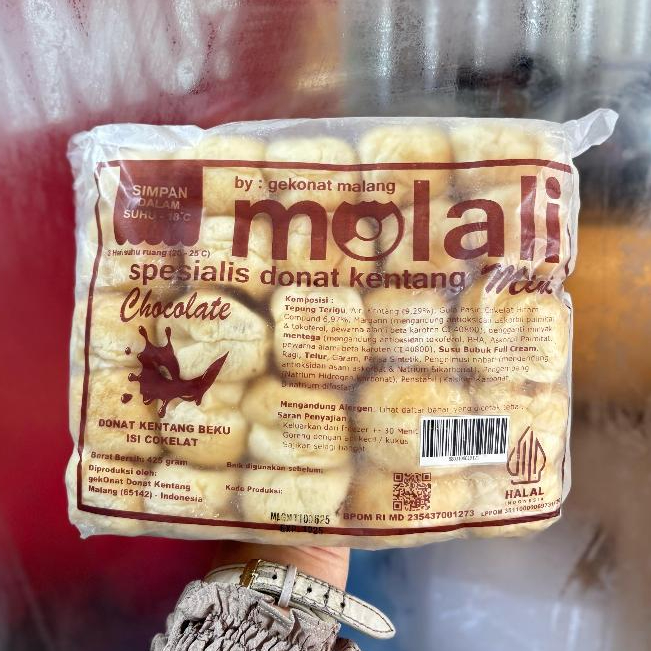 

Molali Donat Kentang Mini Isi Cokelat isi 15pcs