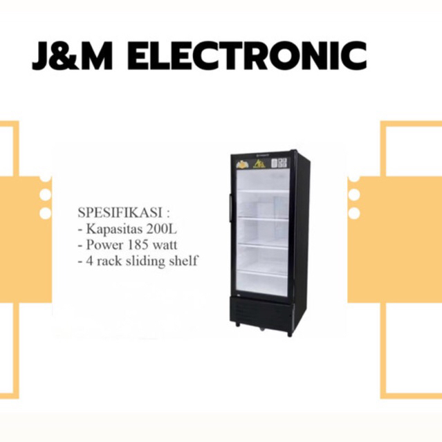 SHOWCASE FRIGIGATE ATIS 238 4 rak display cooler low watt showcase frigigate atis 238 200liter