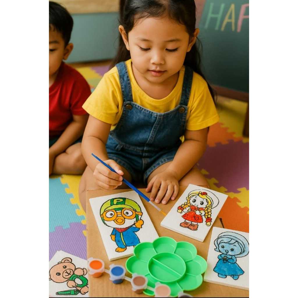

MS - Paket Mewarnai Sterofoam Lukis 10x15 Set Lengkap + Box / Paket Lukis uk 10x15