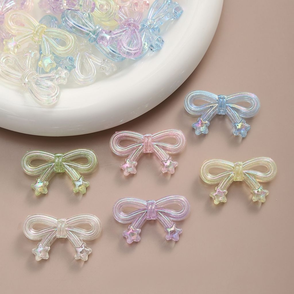 

[COD] 6 pcs *Manik Pita clear glossy / Manik Pita Bintang Glossy* - Floop Store