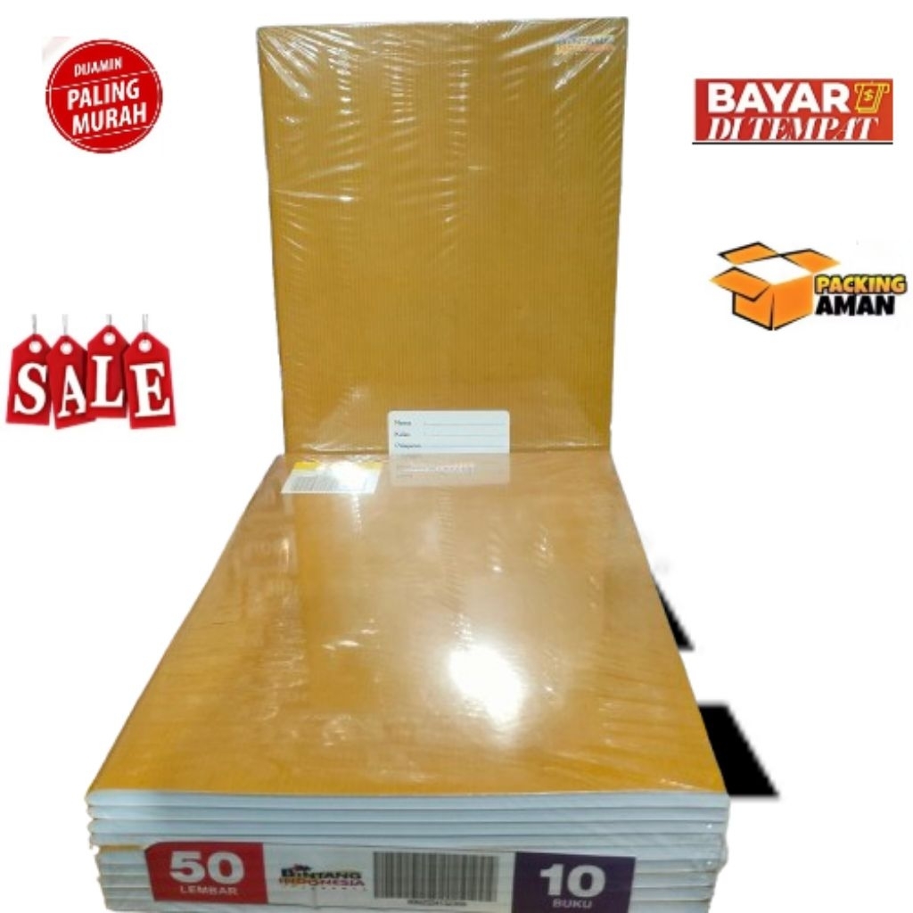 

(1 pak )BUKU CAMPUS BINTANG KRAFT isi 50 Lembar tebal dan terang original ( K)