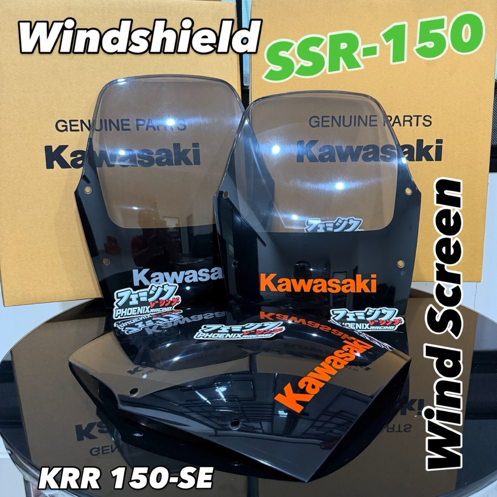 Wind Shield SSR Wind Screen Ninja SSR Windshield Kawasaki Ninja SSR / KRR 150SE Original Kawasaki Th