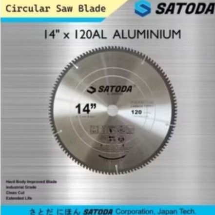 mata gergaji alumunium 14 inch 100T 120T Satoda Circular saw blade