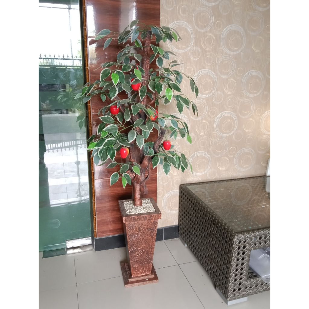 Bunga hias pojok hiasan rumah bunga hias plastik