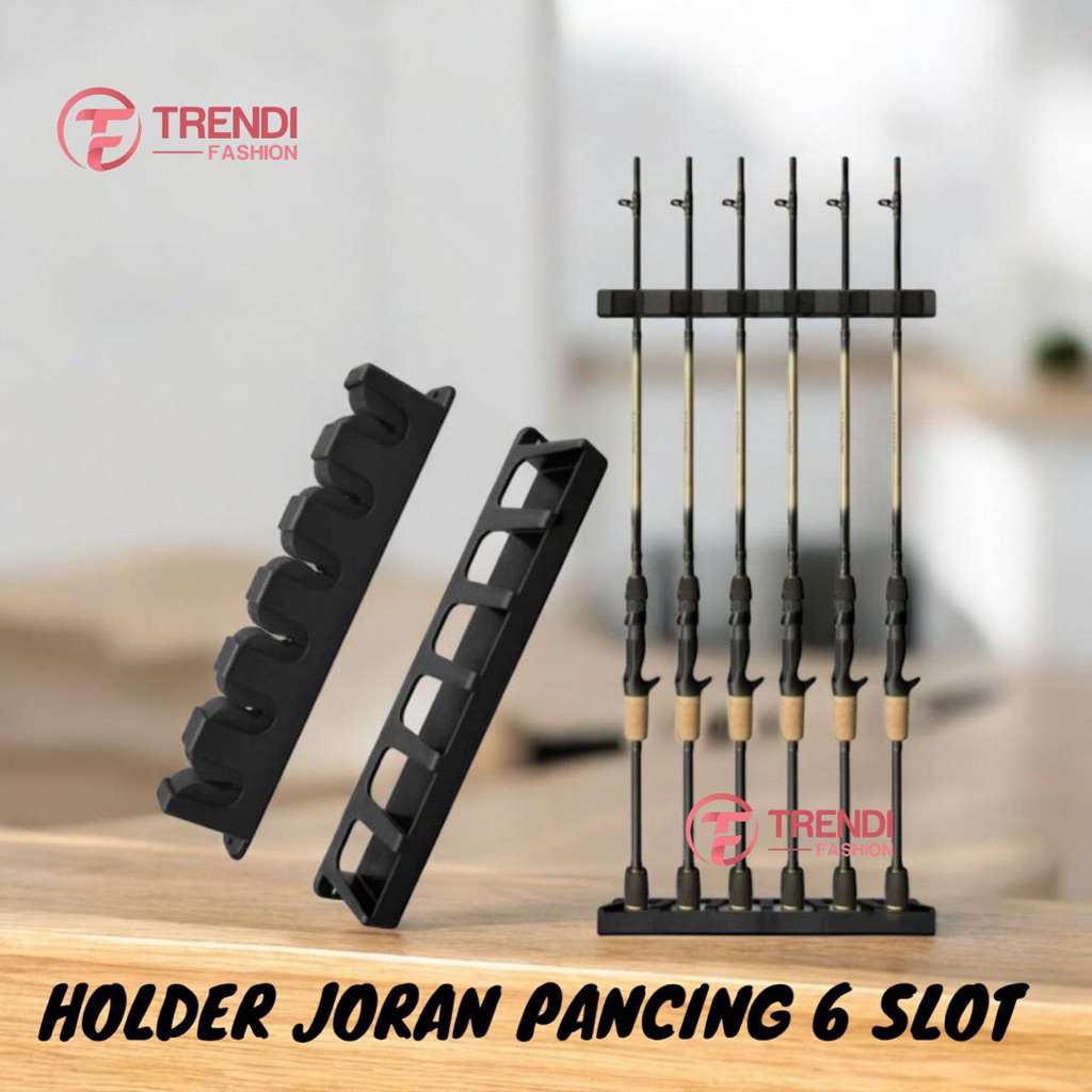 Rak Joran Pancing 6 Slot Holder Joran Pancing Rak Pajangan Joran Pancing
