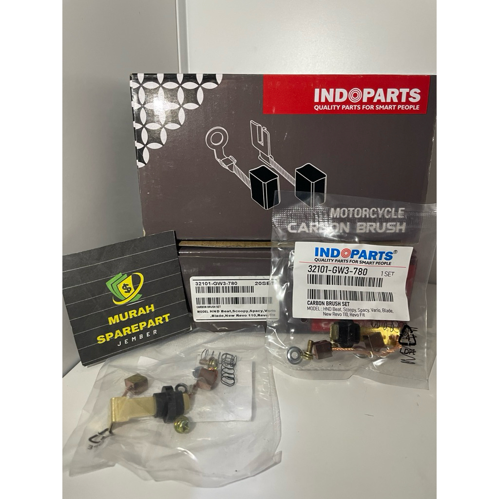 Carbon Brush Colboster Honda Beat Scoopy Vario Spacy Blade New Revo Indo Part