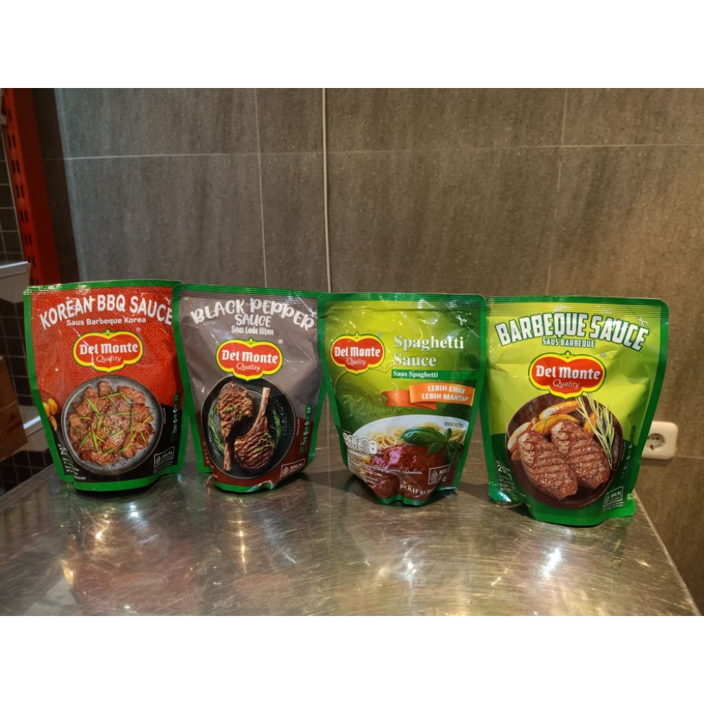 

del monte quality saus untuk ngegrill, bakar bakar pouch