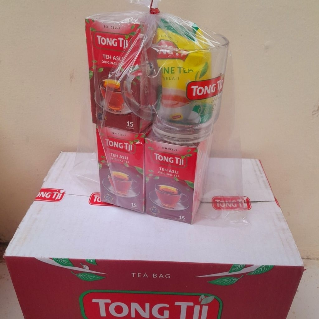 

TEH TONGTJI BLACKTEA 45 pcs free gelas
