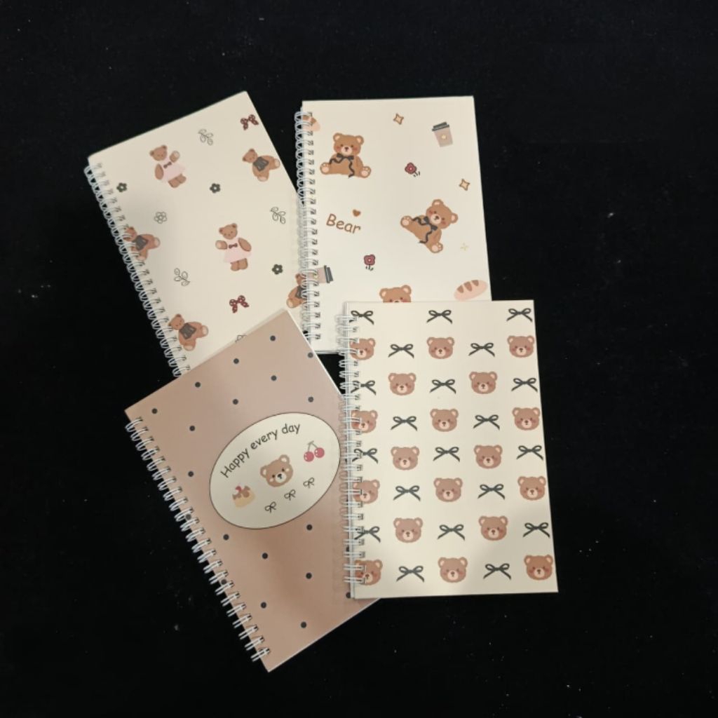 

Notebook Spiral isi 60 lembar estetik lucu