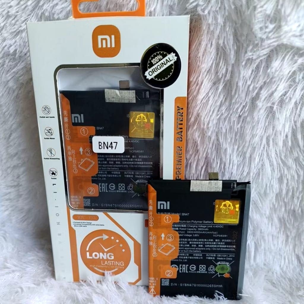 BATERAI BATTERY BATRRE XIAOMI BN-47 REDMI 6 PRO/Mi A2 Lite Model - BN47  BATERAI ORIGINAL 100%BN47 X