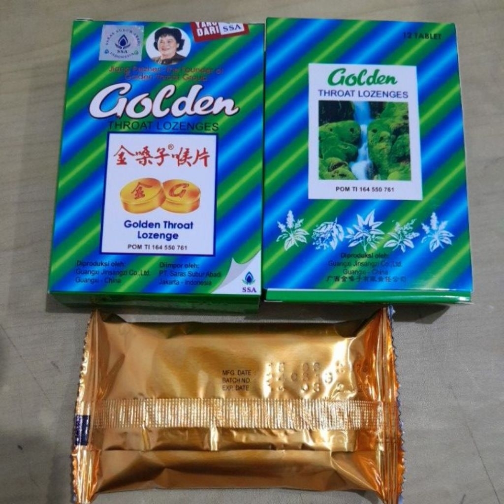 

Golden Throat Lozenges permen panas dalam