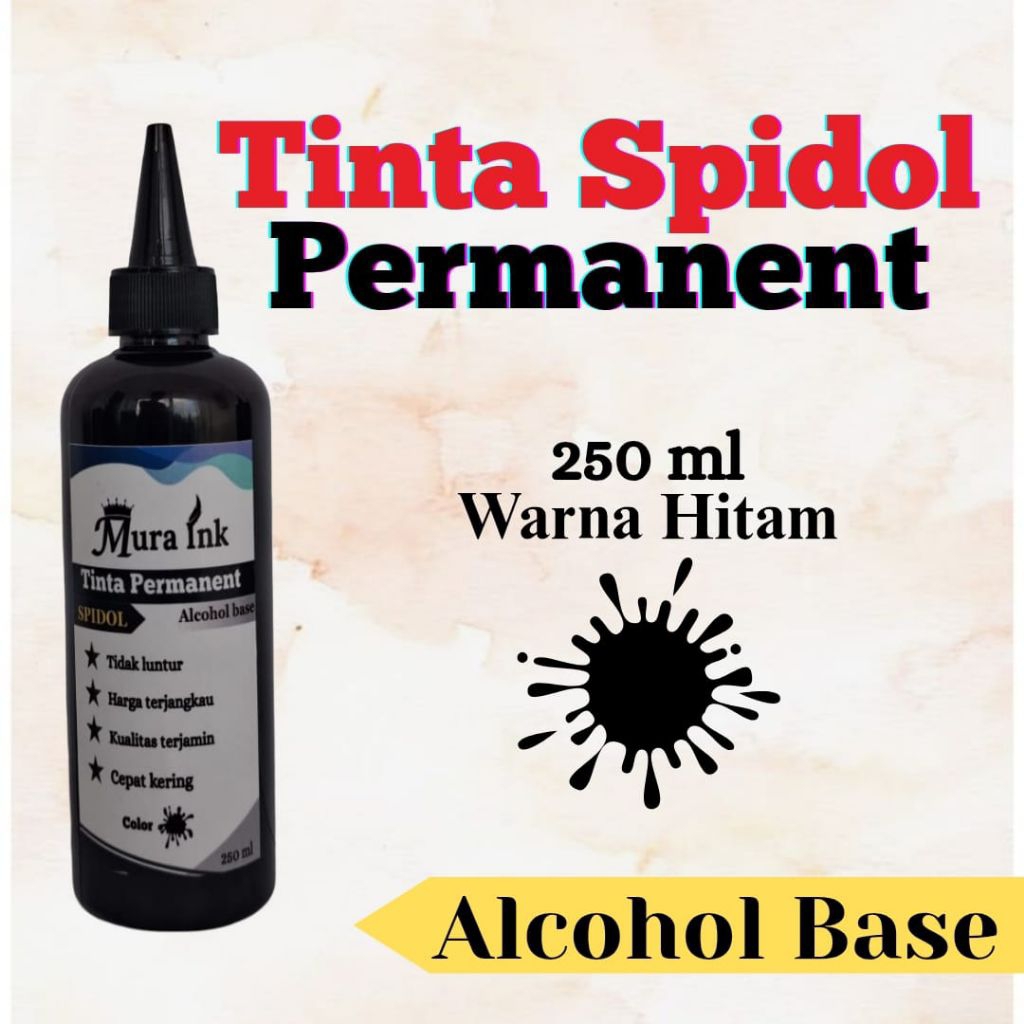 

Tinta spidol permanent hitam 250 ml alkohol mura ink