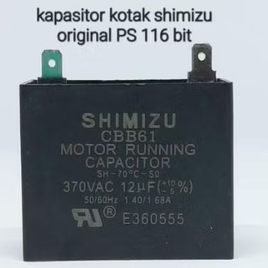 KAPASITOR 12 UF POMPA AIR SHIMIZU PS116BIT ASLI