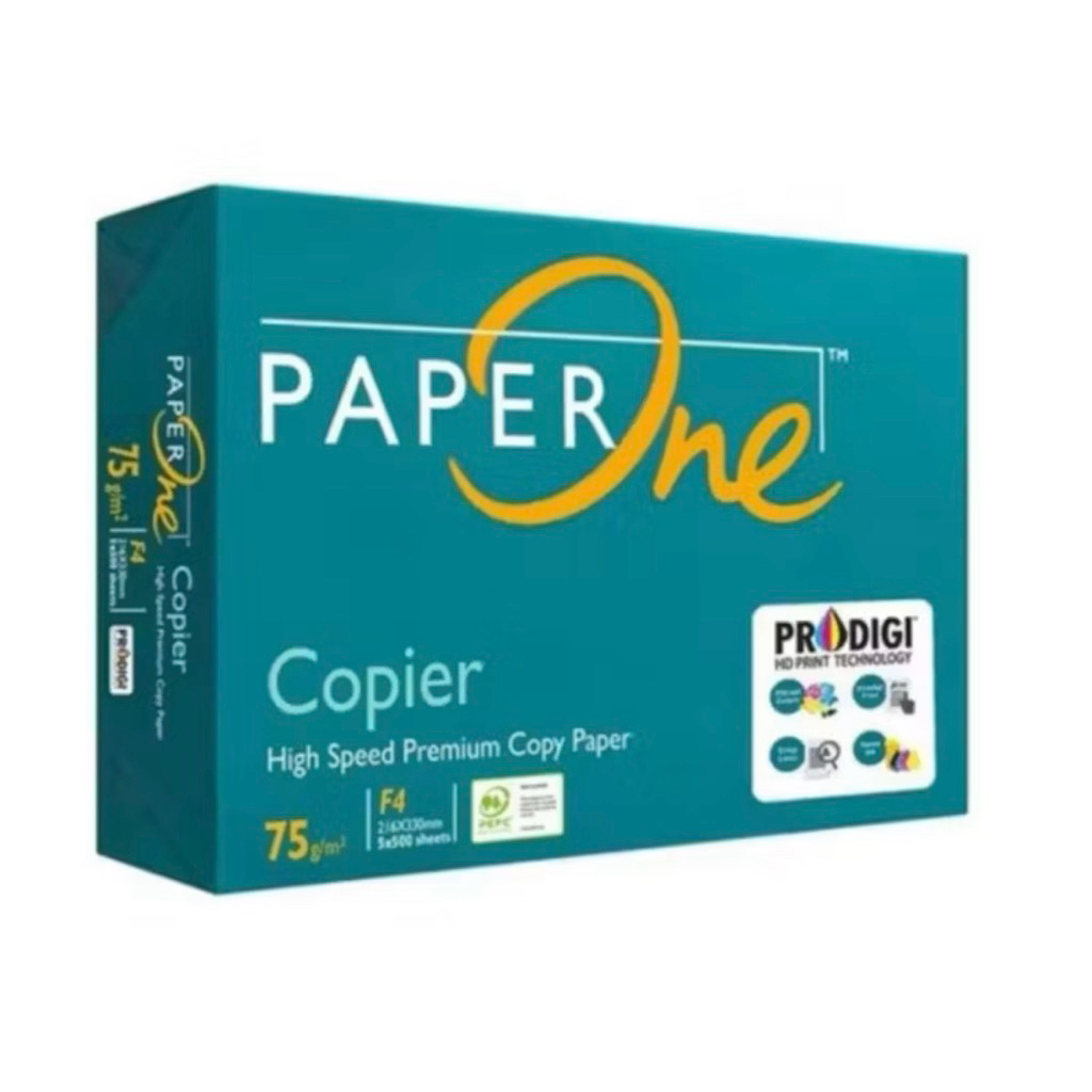

(Packing Dus) Kertas PAPER ONE F4 75 gsm 500 sheets HVS High Speed Premium Copy Paper