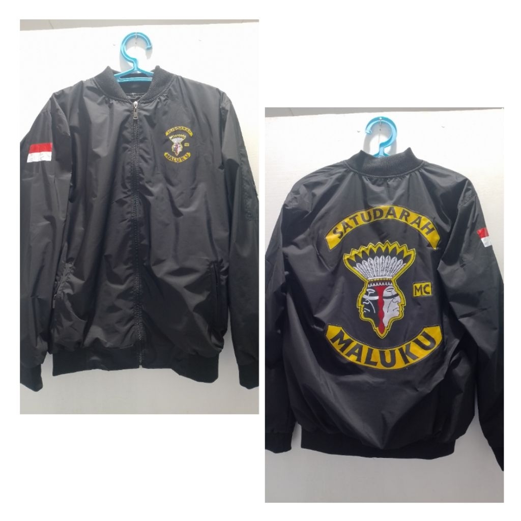 JAKET BOMBER ANTI GERIMIS LENGAN PANJANG SATU DARAH MALUKU REAL PICTURE