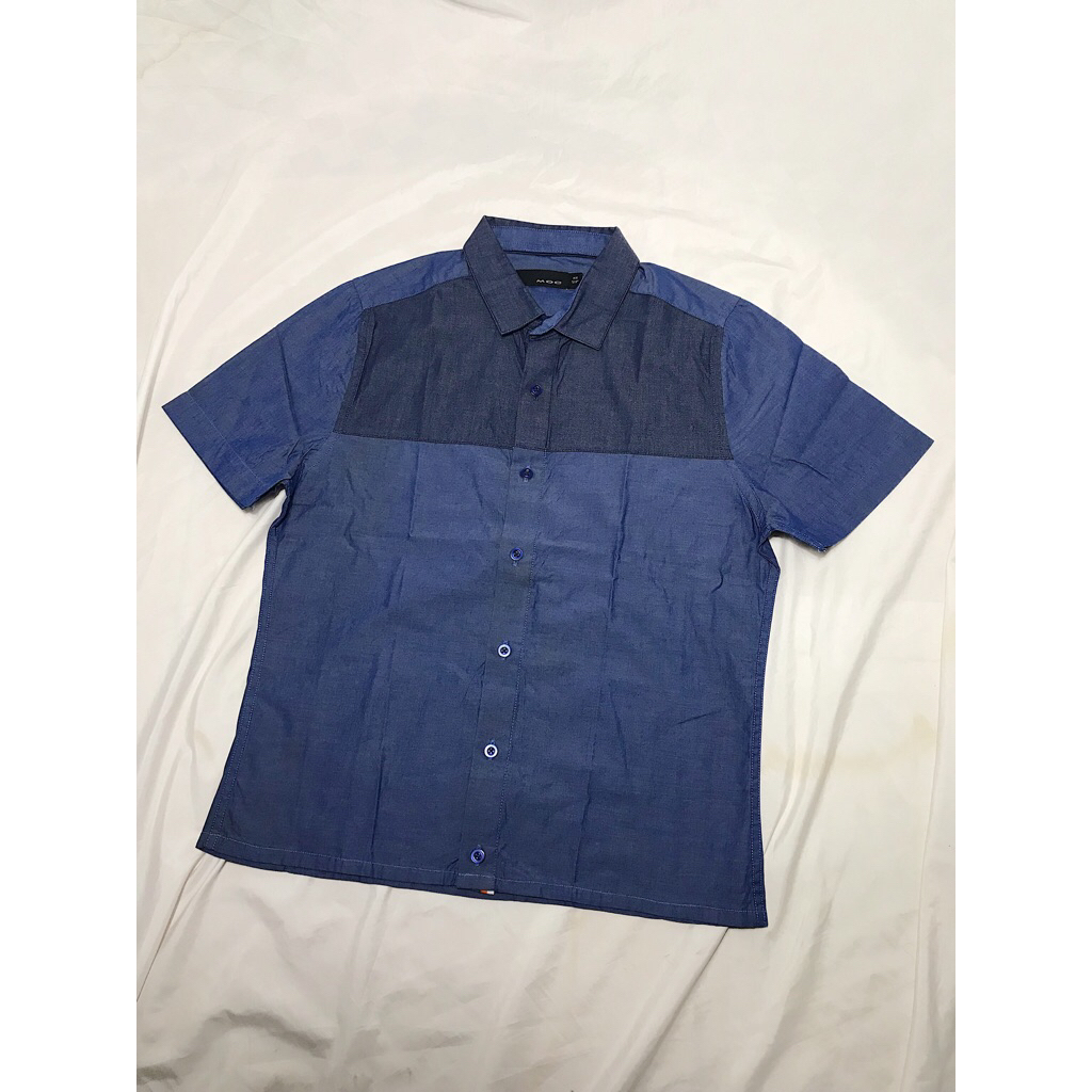 Nego Boskuu > MOC Basic Shirt Ori - Blue (Outfit/Pakaian)|Preloved/2nd/Second/Bekas|Unisex|Laki2/Per