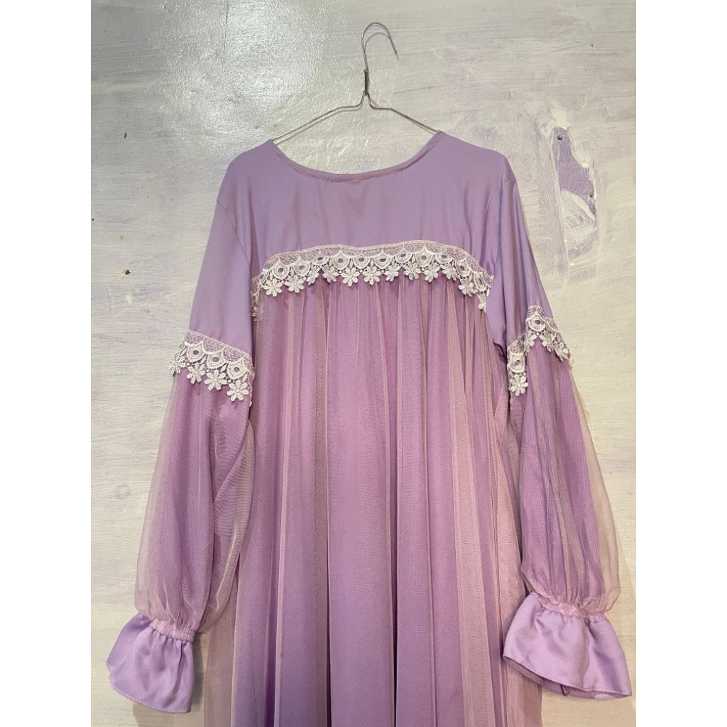 Preloved Dress Lilac FREE Hijabnya