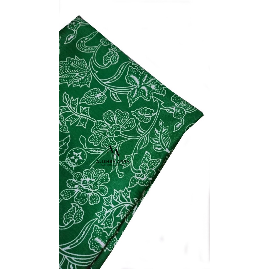 Kain Batik Premium Bahan Baju Fatayat Nu Wanita Terbaru 2025 Hijau