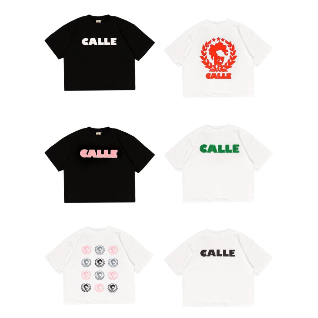 [ORIGINAL 100%] CALLE DE LARACHE TI SYATS TSHIRT CALLE LOGO PINK // CALLE LOGO RED // CALLE LOGO GRE