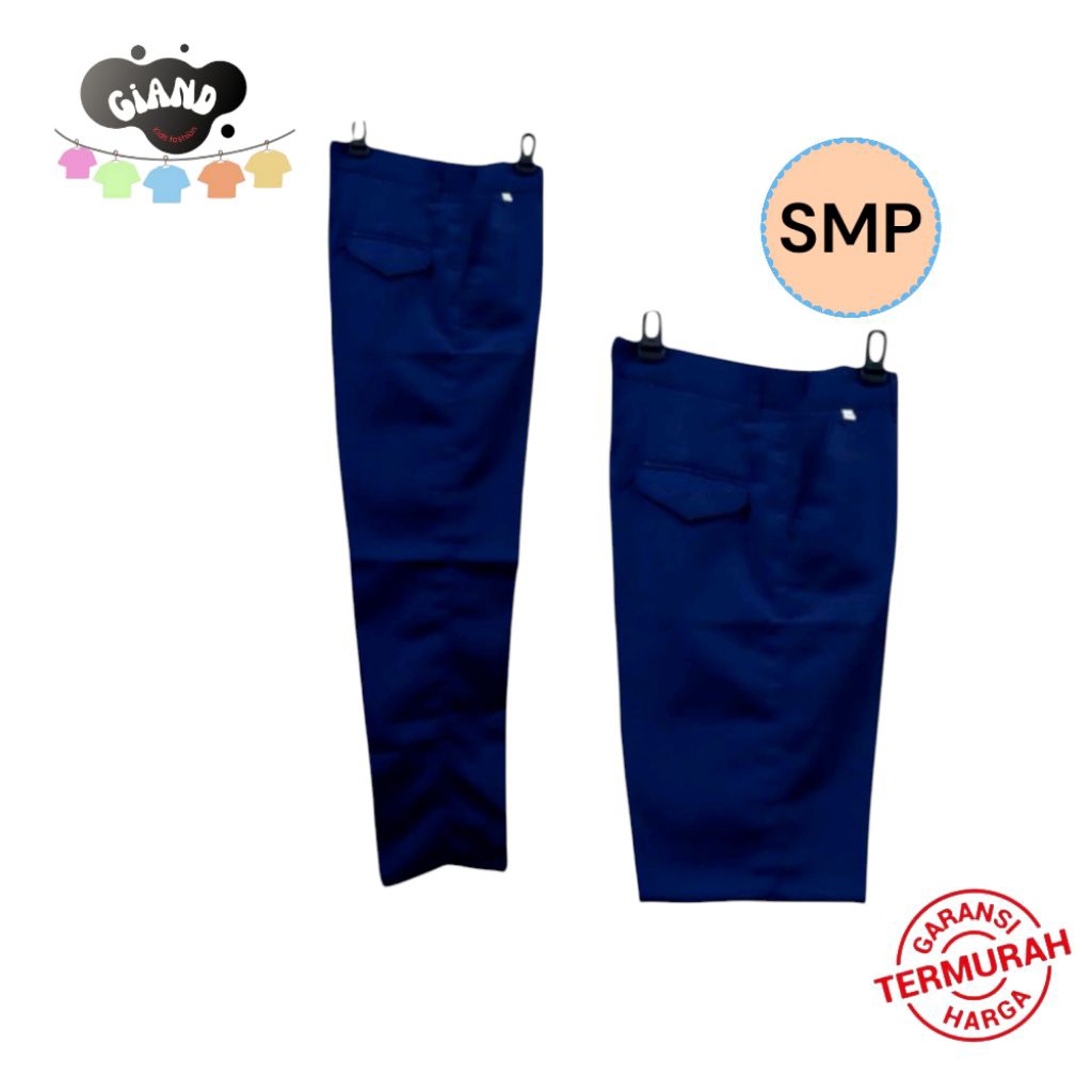 Seragam sekolah SMP Celana panjang biru | Celana biru SMP