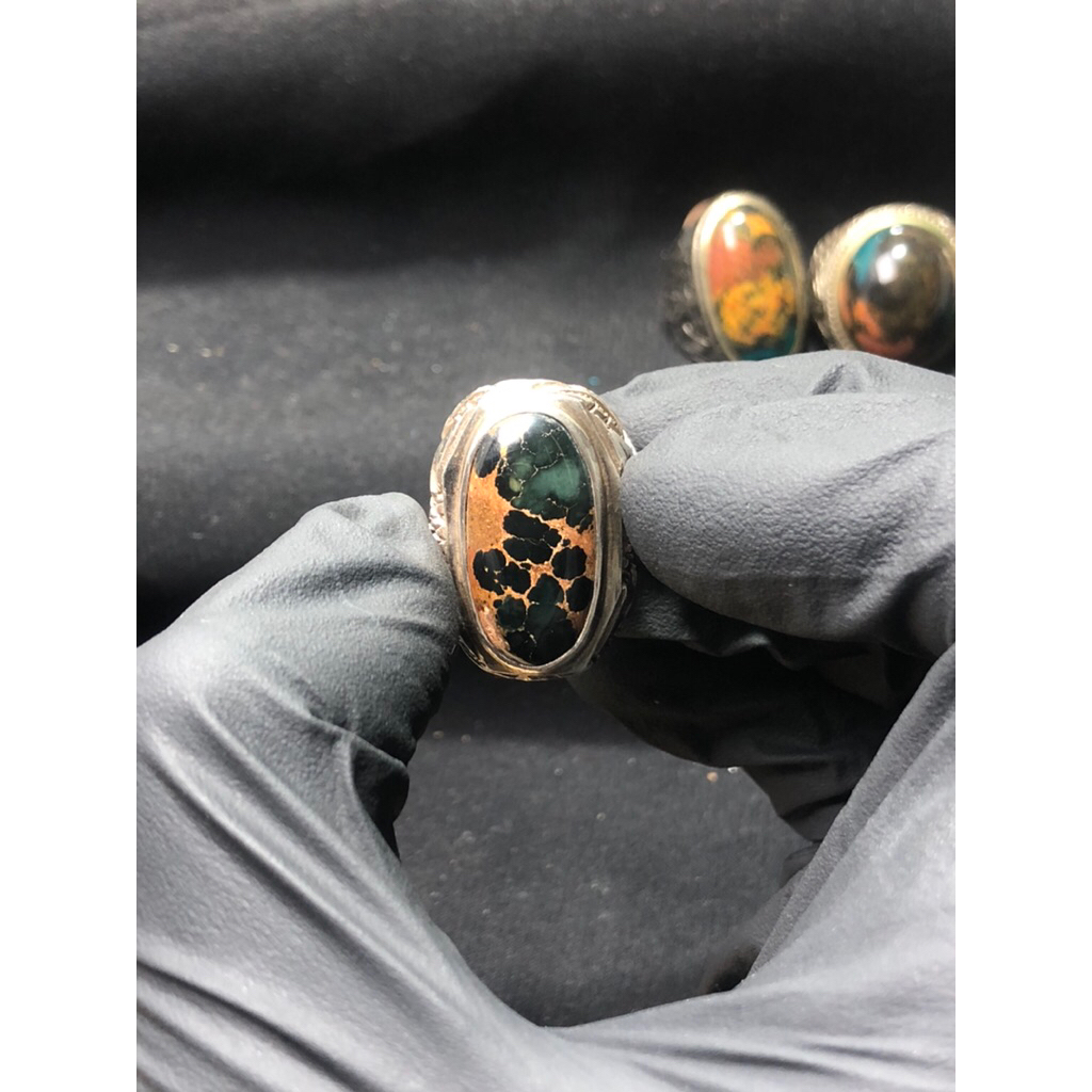 Batu Pirus Persia Ring Perak