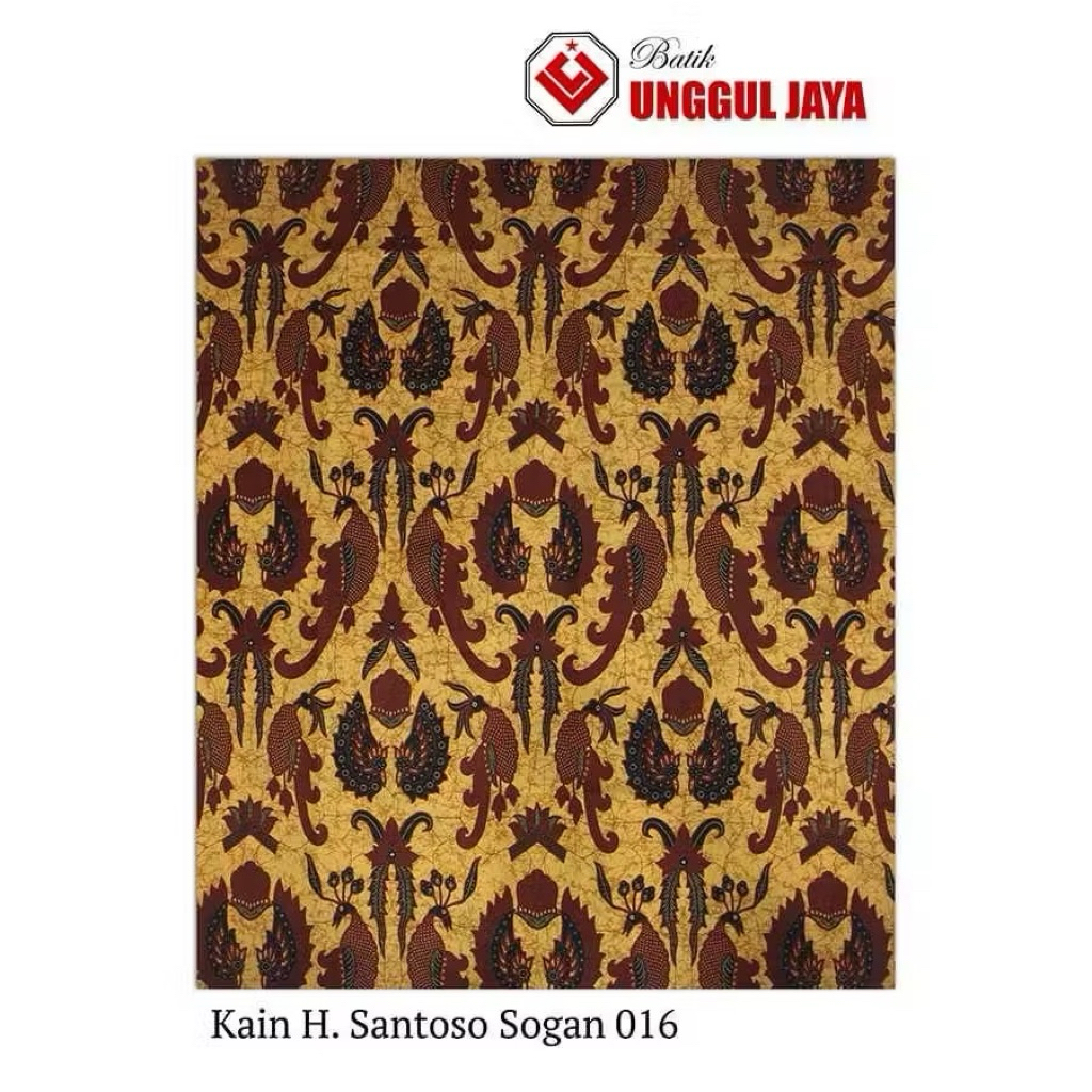 Kain Batik Unggul Jaya Jarik Soloan Motif 016 Kain H Santoso Cap Cent Asli Pekalongan Kain Jarik Keb