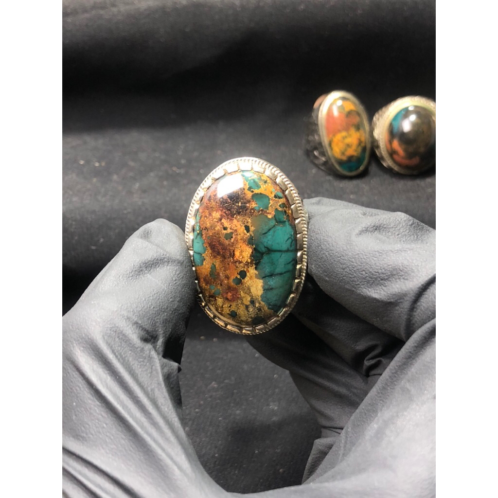 Batu Pirus Persia Ring Perak