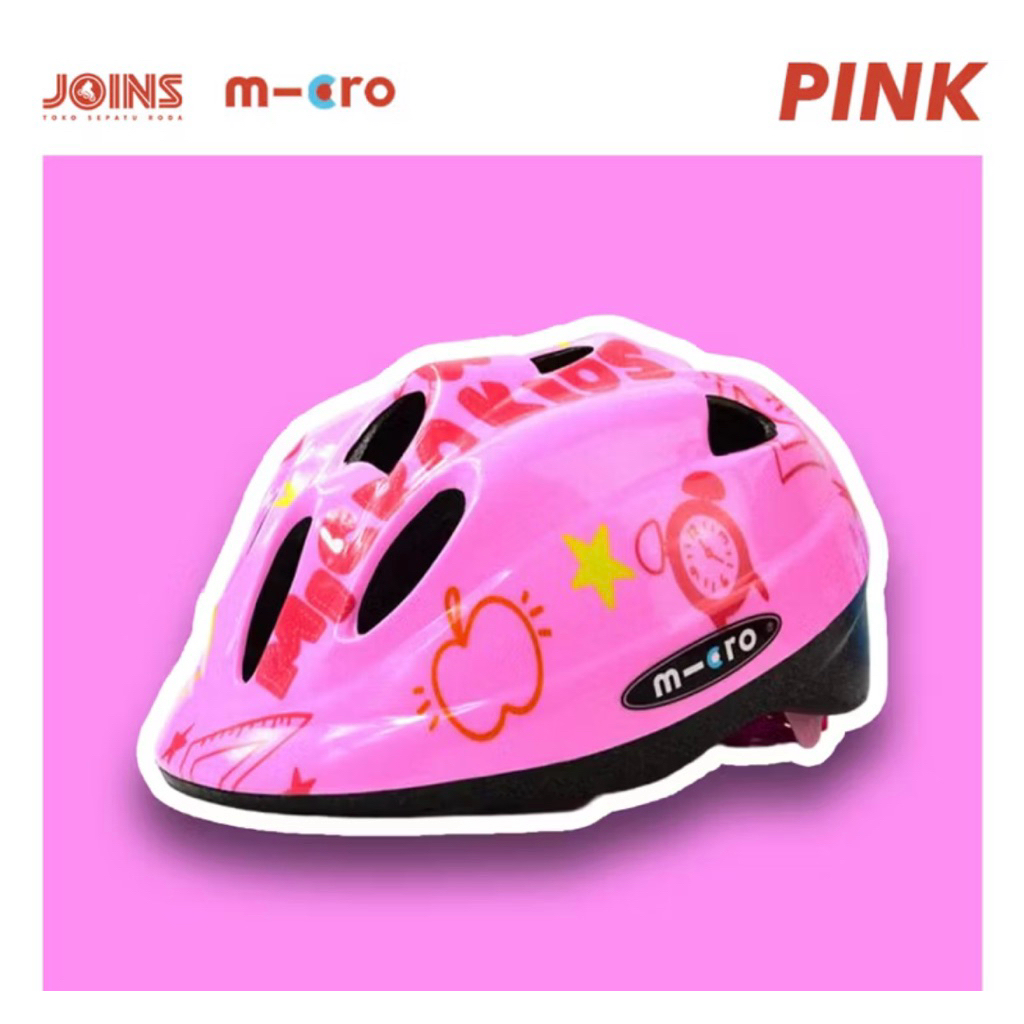 Preloved like new helm Mcro sepatu roda /sepeda /inline skate /Pushbike warna Pink