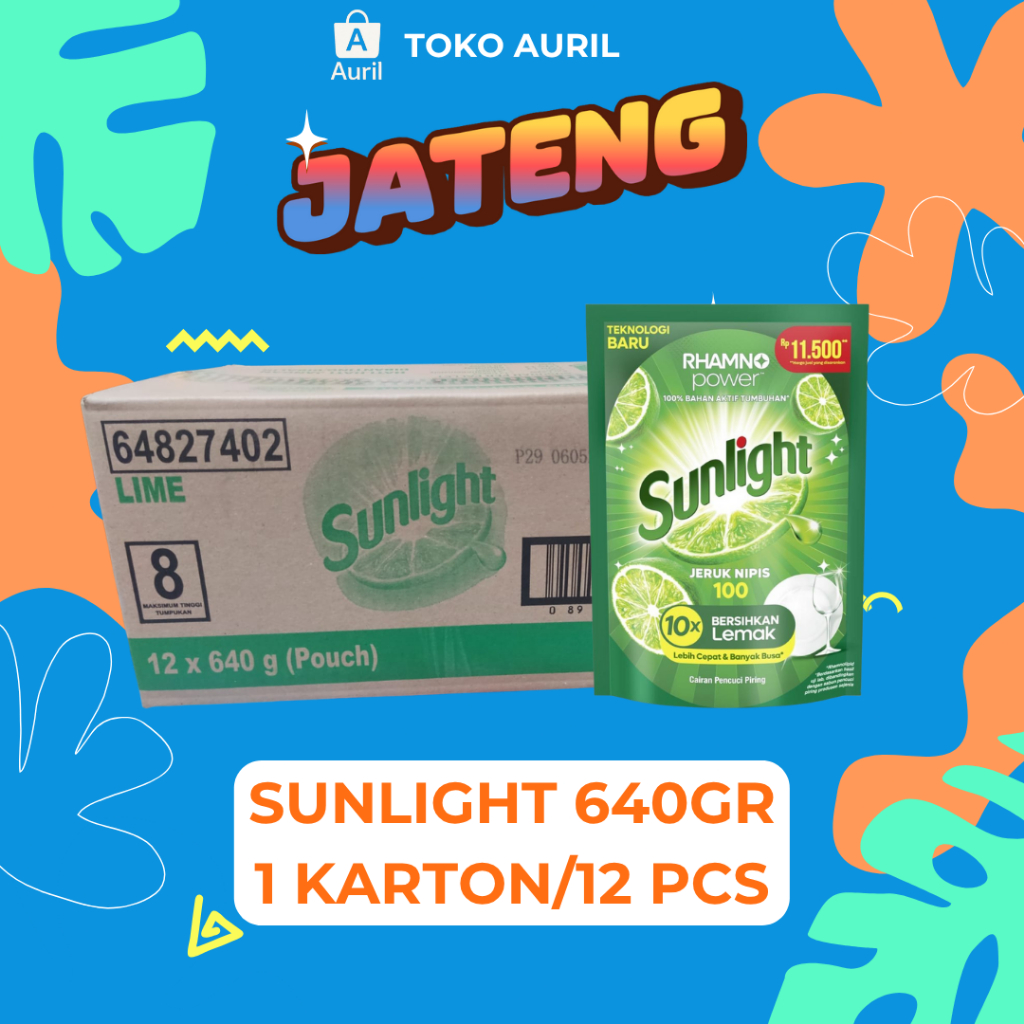 [PAKET SUNLIGHT 1DUS/KARTON/12 PCS] SUNLIGHT 640GR 1 DUS/KARTON MURAH