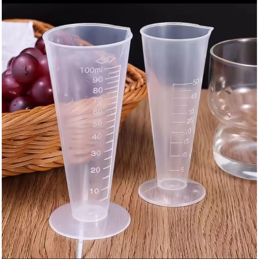 Gelas ukur Plastik 100 Ml Gelas Takar Plastik