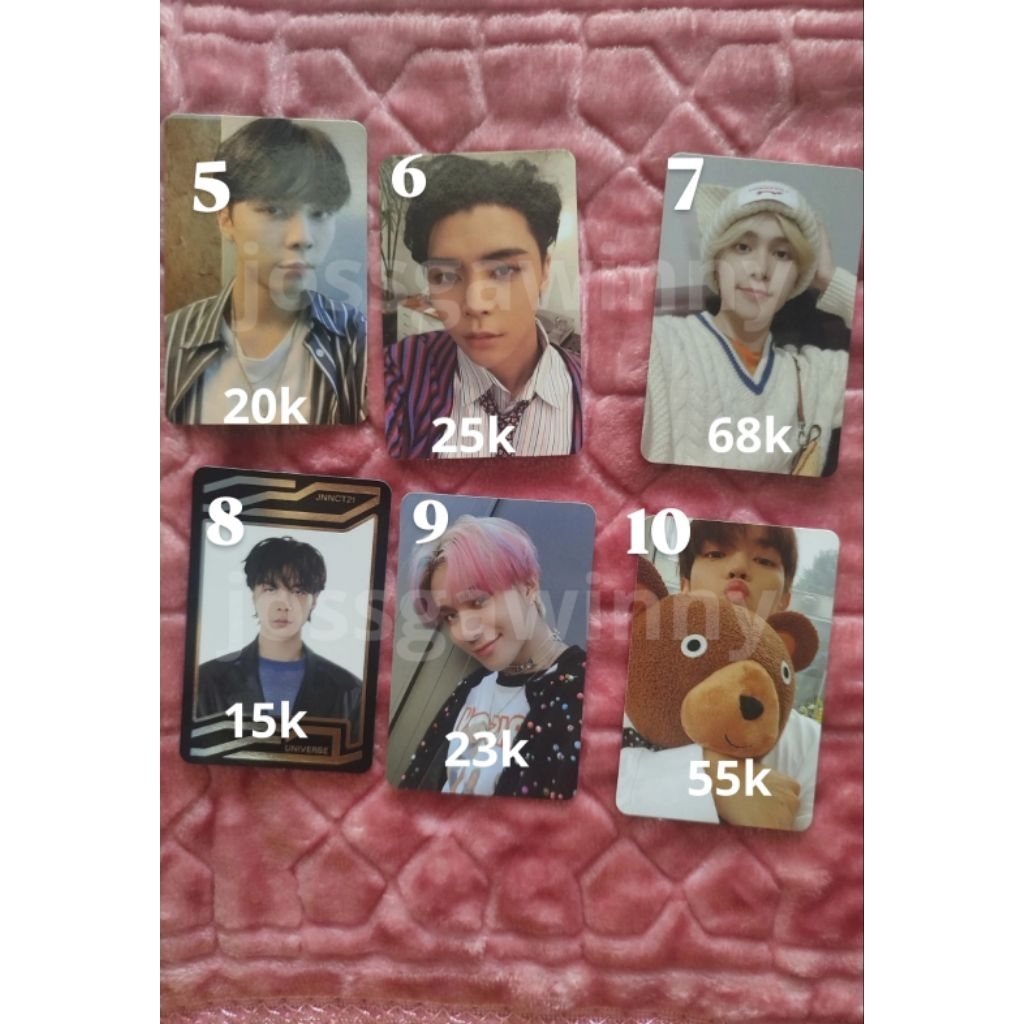 pc photocard official nct 127 wayv jaehyun johnny jungwoo taeyong boneka jungwoo hendery meong era r