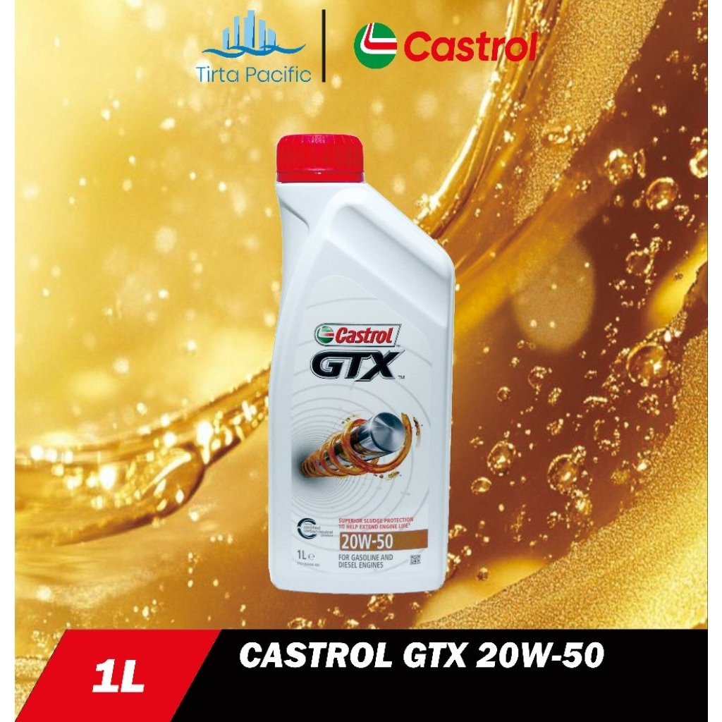 Oli Mobil Castrol GTX 20w50 / 20w-50 1L Original
