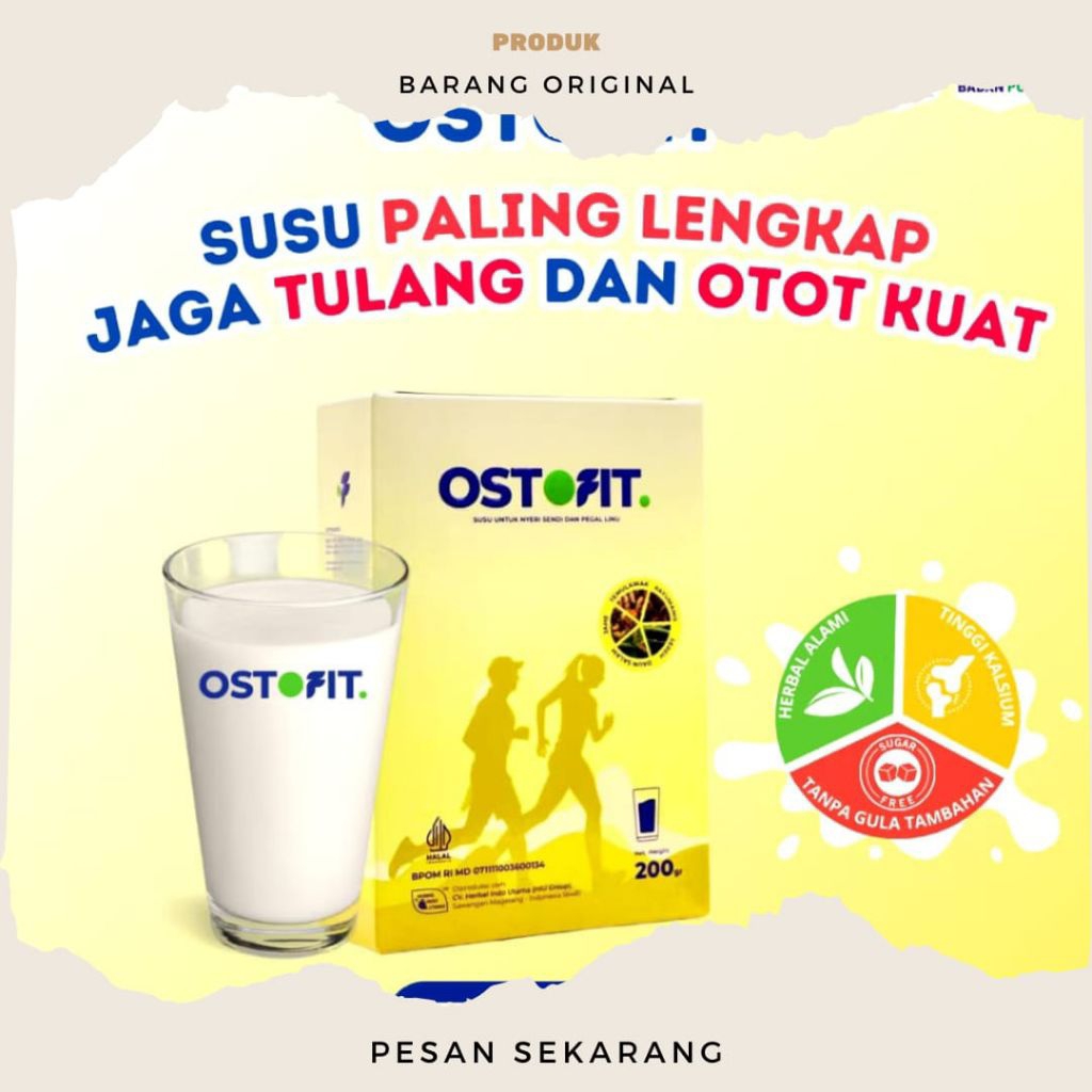 

Ostofit Original - Susu Herbal Serbuk Atasi Nyeri Sendi Dan Tulang
