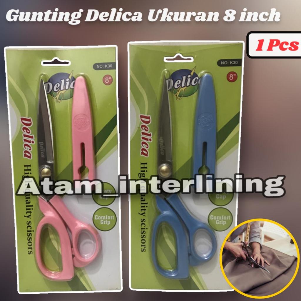 

Gunting Jahit | Serbaguna Ukuran 8 Inch | Gagang Nyaman, Tajam & Kuat | Gunting Kain, Kertas, Plastik | Gunting Delica K30 ukuran 8 inch