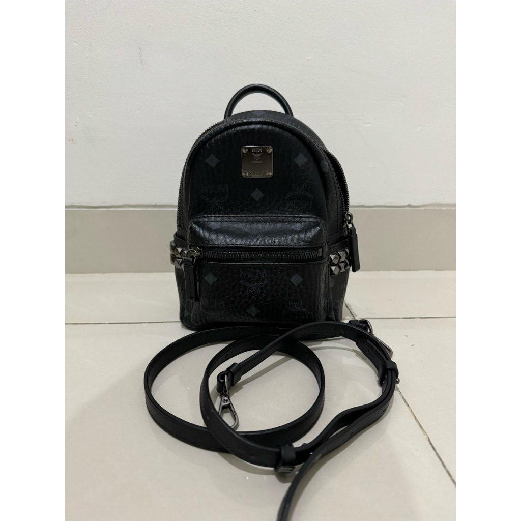 2nd - MCM Bebe Boo Mini Backpack Black
