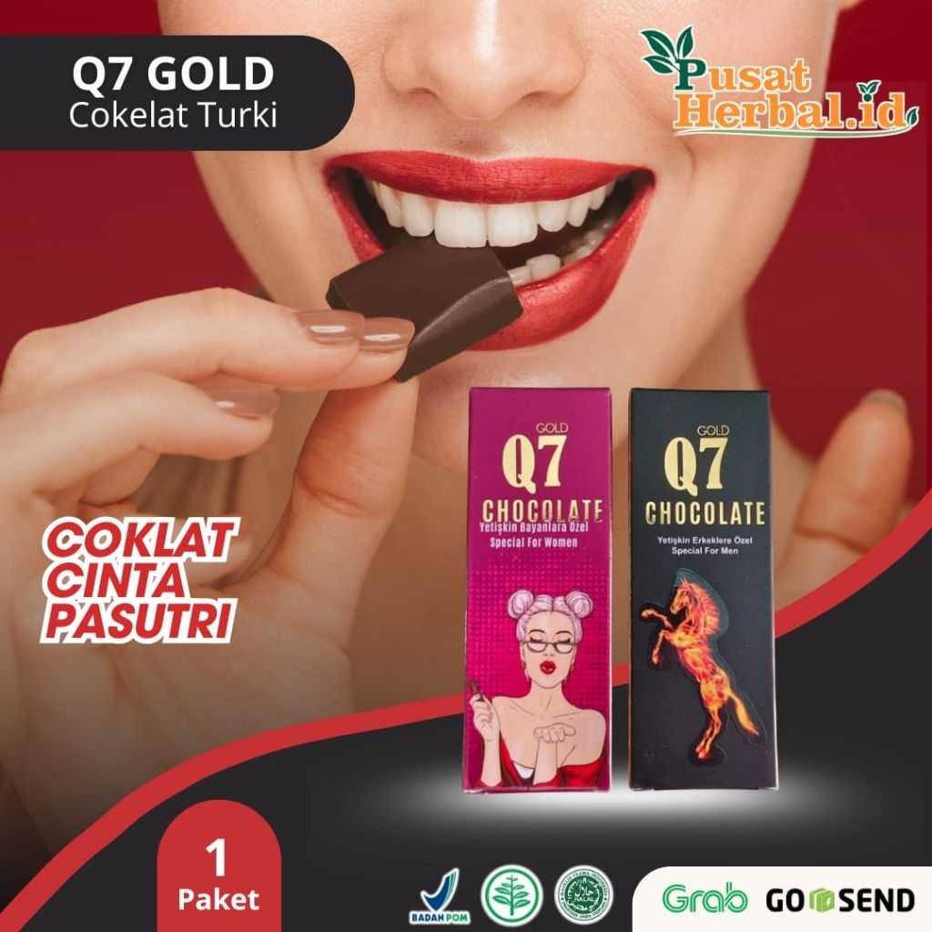 

Coklat Cinta Q7 Gold Chocolate Turkey Rekomendasi Pasutri Camilan Cokelat Couple Pria & Wanita