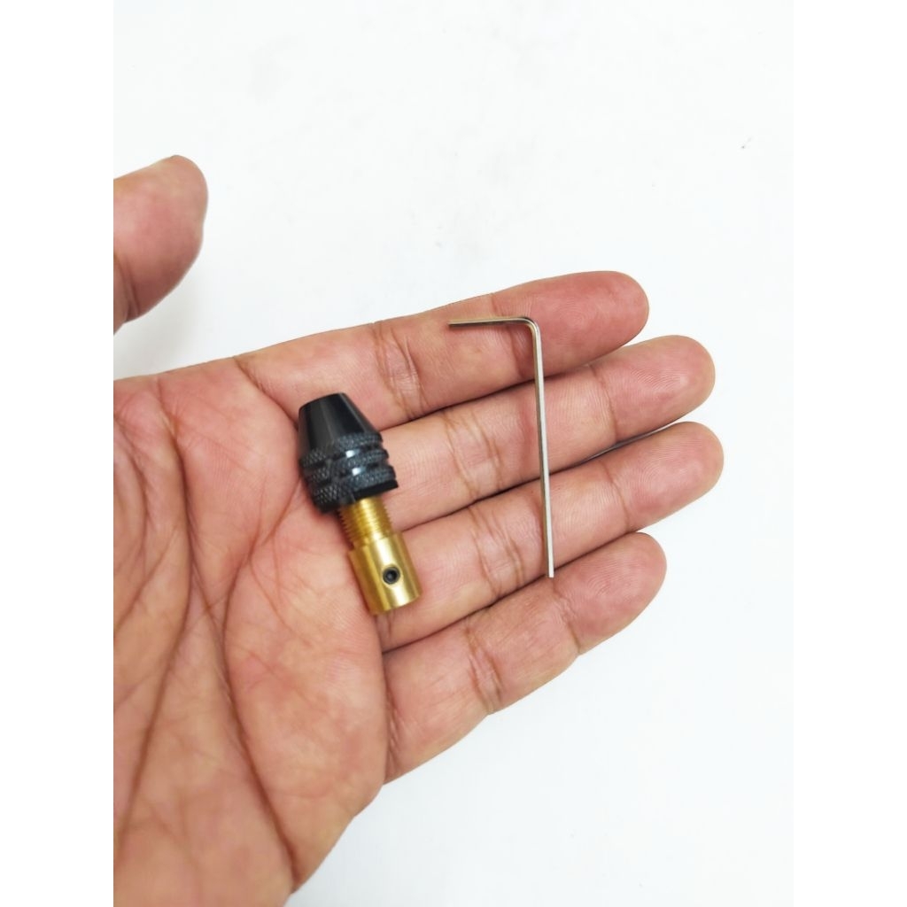 kepala bor mini Drill collet Chuck 1 set ukuran 2.35mm dan 3.17mm
