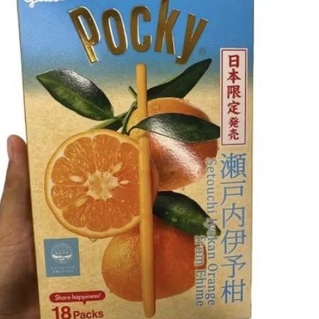 

Glicoo pocky setouchi iyokan orange ehime mikam 18 pcs