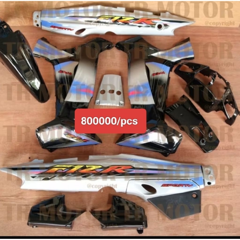 fizr body set halus Yamaha fizr hitam silver 2003