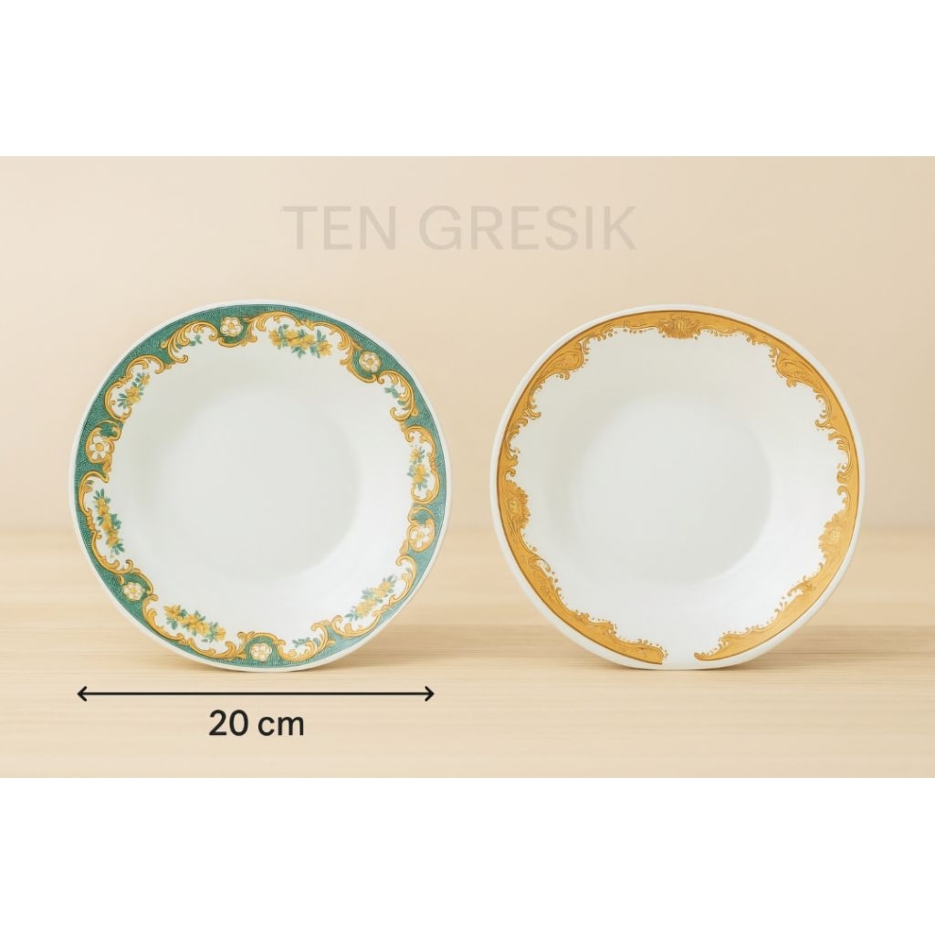 Piring Porselen Merk Lilia / Piring Motif Bunga Merk Lilia / Piring Lilia / Piring Porselen / Piring